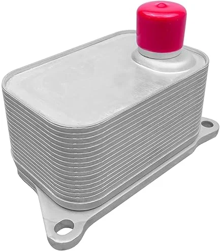 Aluminum heat-exchange structure of the 1017100XED30 oil cooler module.