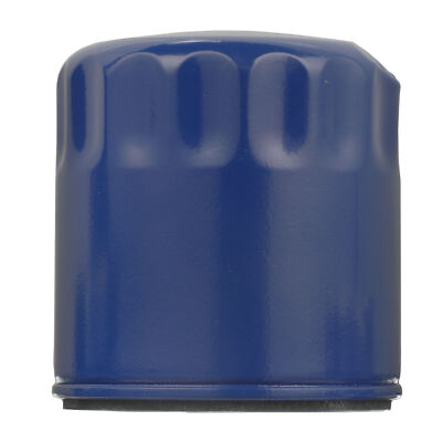 Automotive engine oil filter featuring metal canister body with integrated rubber sealing ring