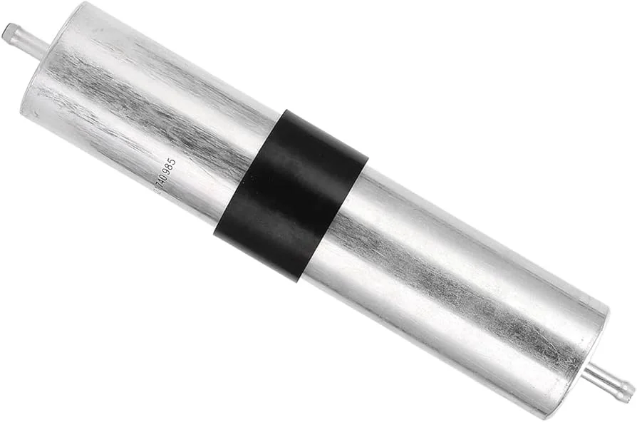 OE 13321702632 fuel filter featuring a corrosion-resistant metal exterior.