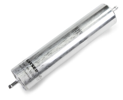 BMW diesel fuel filter 13321702632 with cylindrical metal housing.