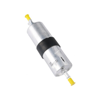 BMW gasoline fuel filter 16127233840 with cylindrical metal housing.