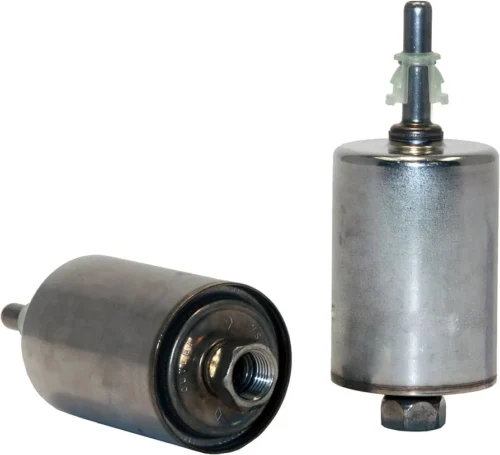 29036461 Buick LaCrosse fuel filter showing extended cylindrical housing and threaded M16×1.5 outlet.