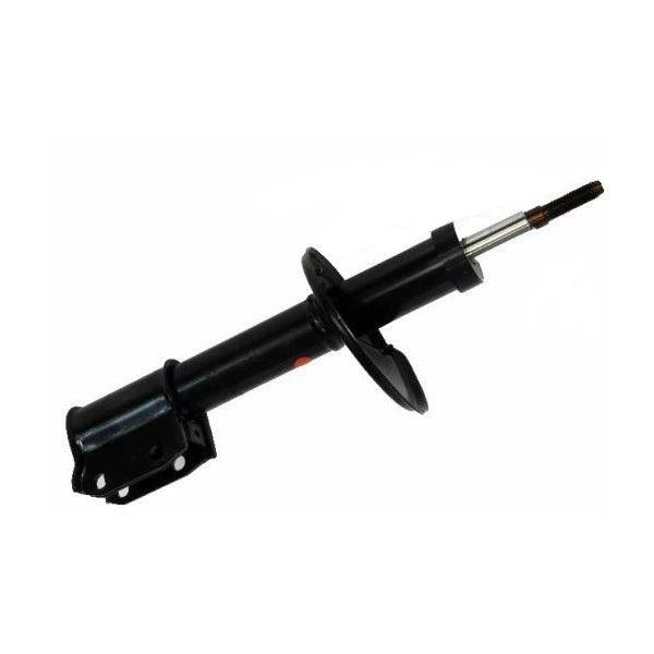 Front shock absorber with tubular steel body and welded mounting bracket for Renault Sandero suspension