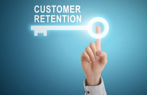 Customer retention concept illustrating long-term client stability and relationship value