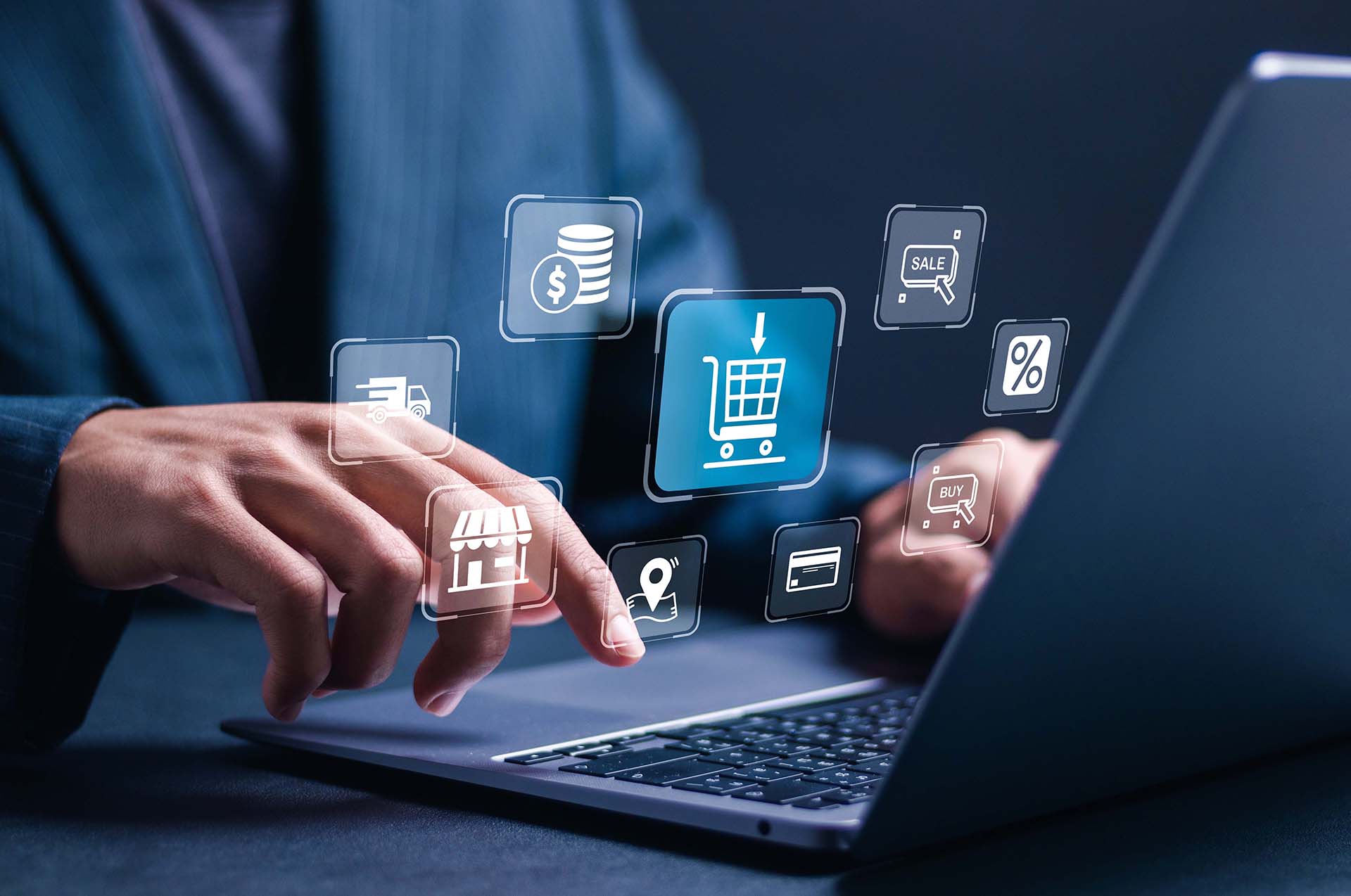 Digital procurement decision workflow illustrating structured purchasing and cost control
