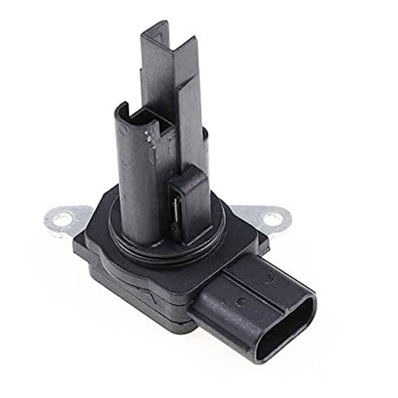 Mass air flow sensor with slim plastic housing and offset side electrical connector