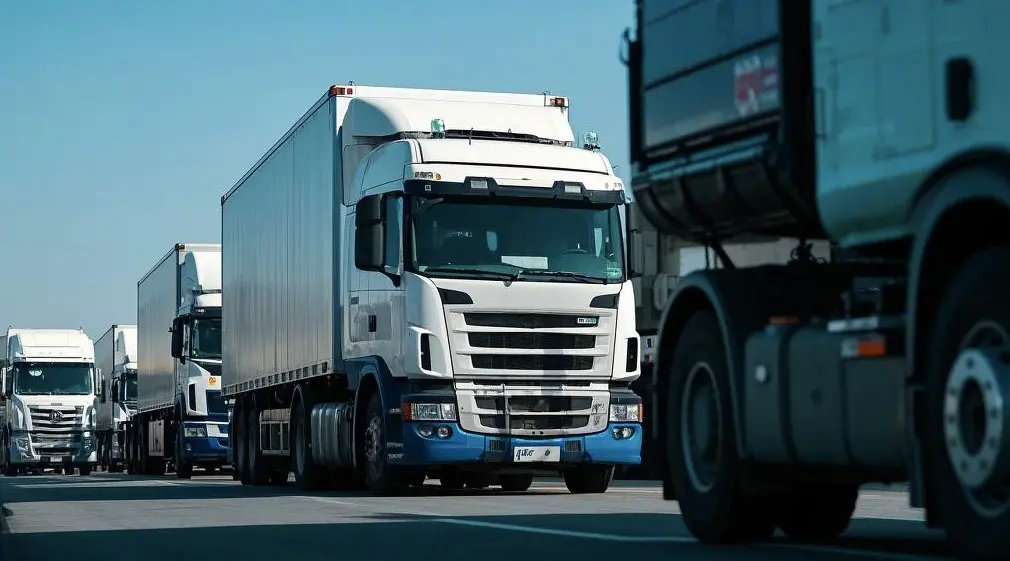 Global car parts supplier truck shipment scene representing visible delivery performance