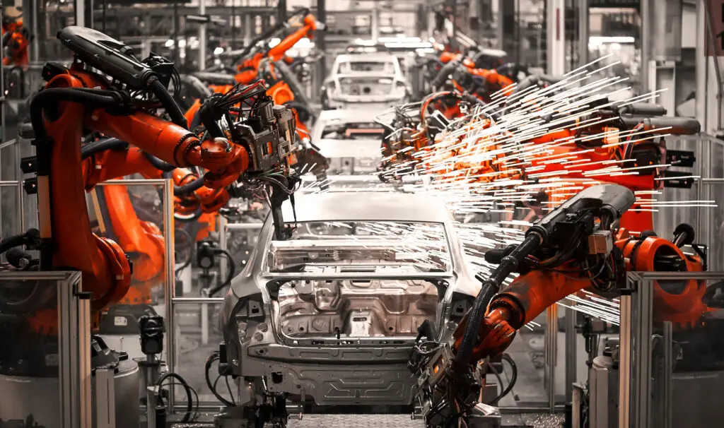 Manufacturing control process for OEM auto parts in automated vehicle component production
