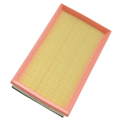1109101XGW01A Jolion Air Filter with yellow pleated filter media and orange sealing frame, rectangular air filter for Jolion shown at angled view