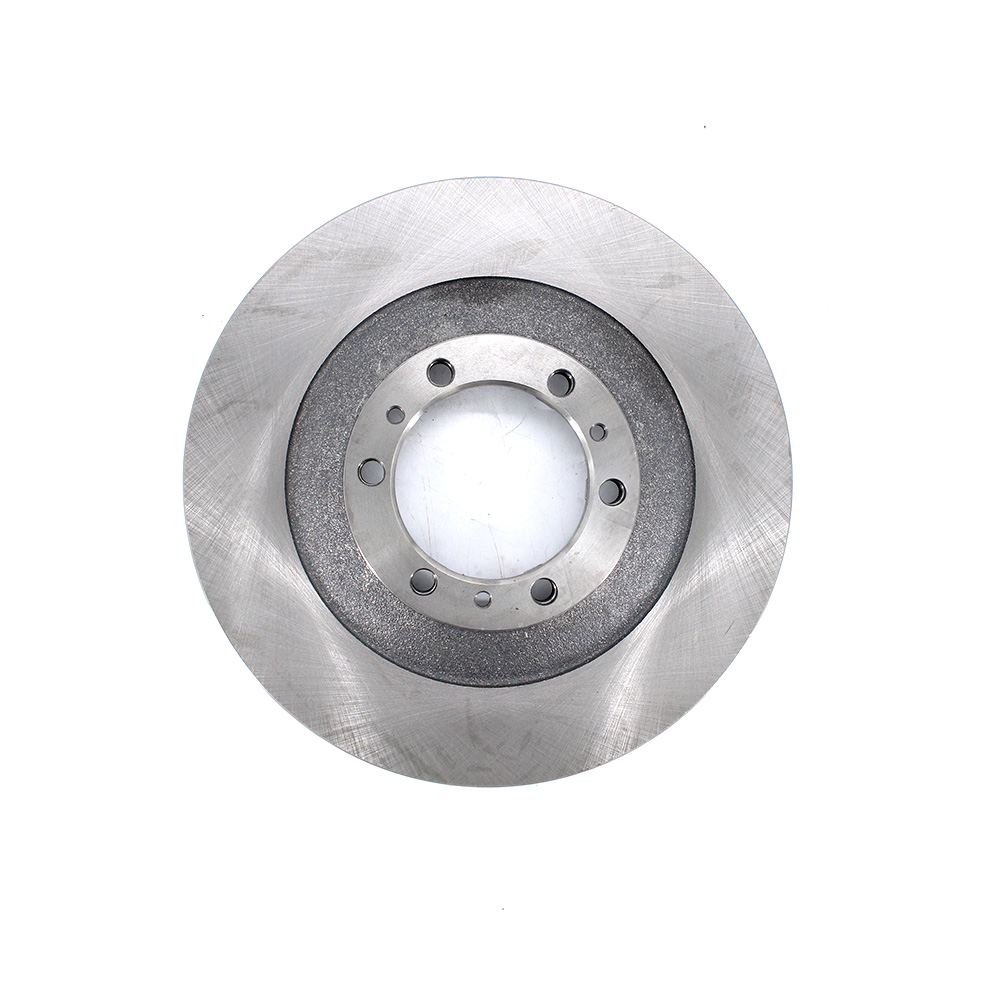 3501104XPW01A GWM Poer front brake disc with silver metal surface, center hub opening, and visible bolt holes