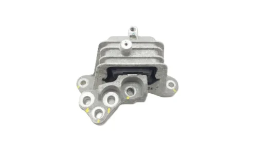 1001101XGW02A right motor mount for Haval Jolion with silver alloy bracket and black rubber insert, engine support mount shown in front product view