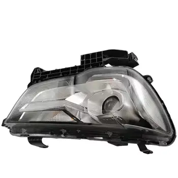 GWM Cannon headlight 4121100XPW04A, front view showing the clear lens, chrome reflector housing, and black upper mounting section.